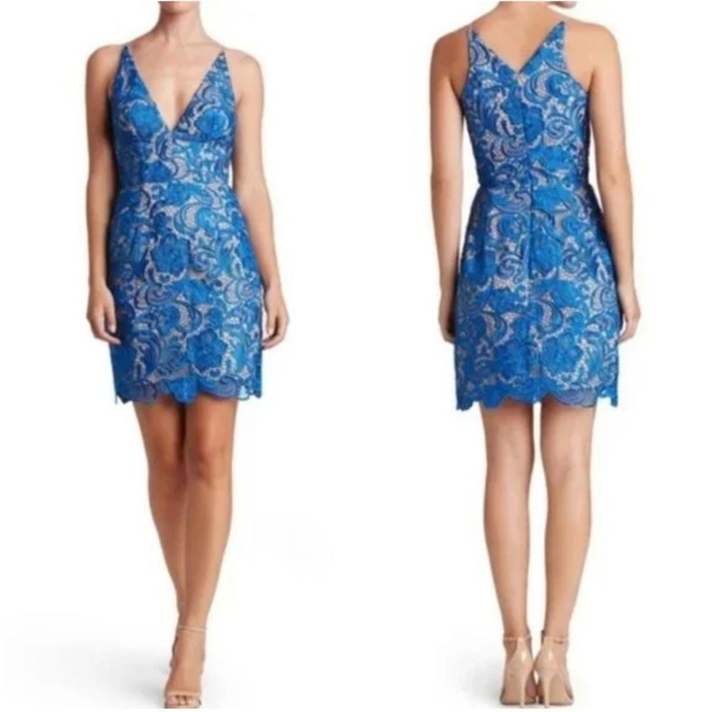 Dress the Population Allie Lace Mini Bodycon Dress